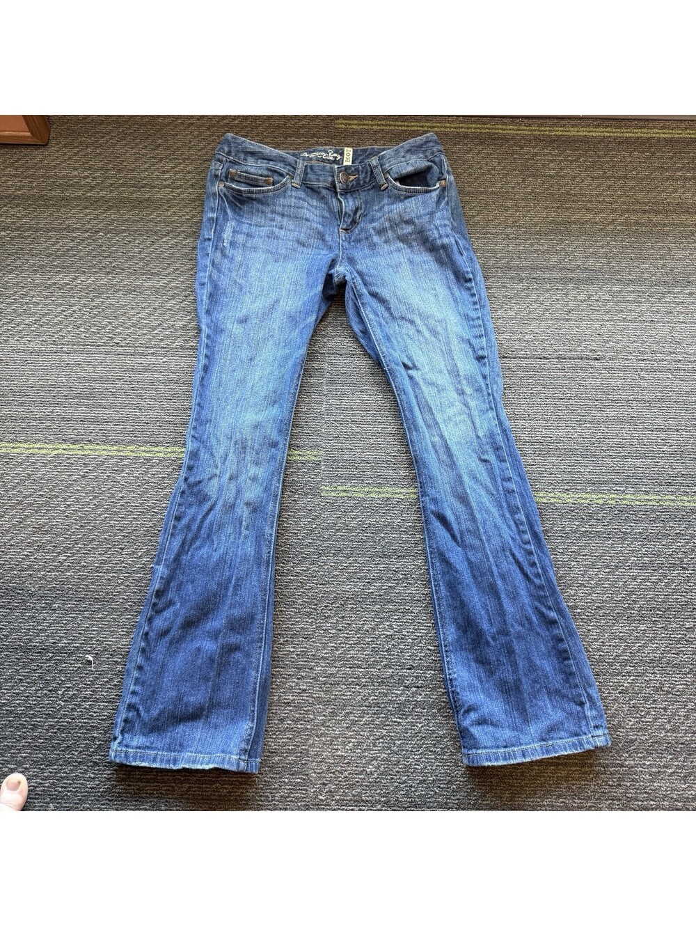 Vintage American Rag Jeans Womens Size 5S Blue Bootcut Mid Rise Classic Denim